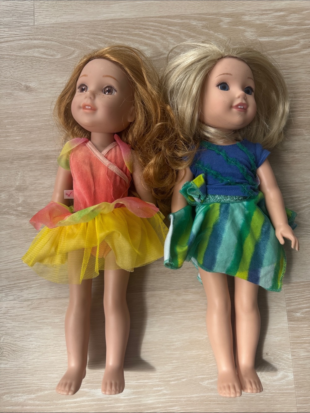 Both Welli wisher dolls from American Girl
